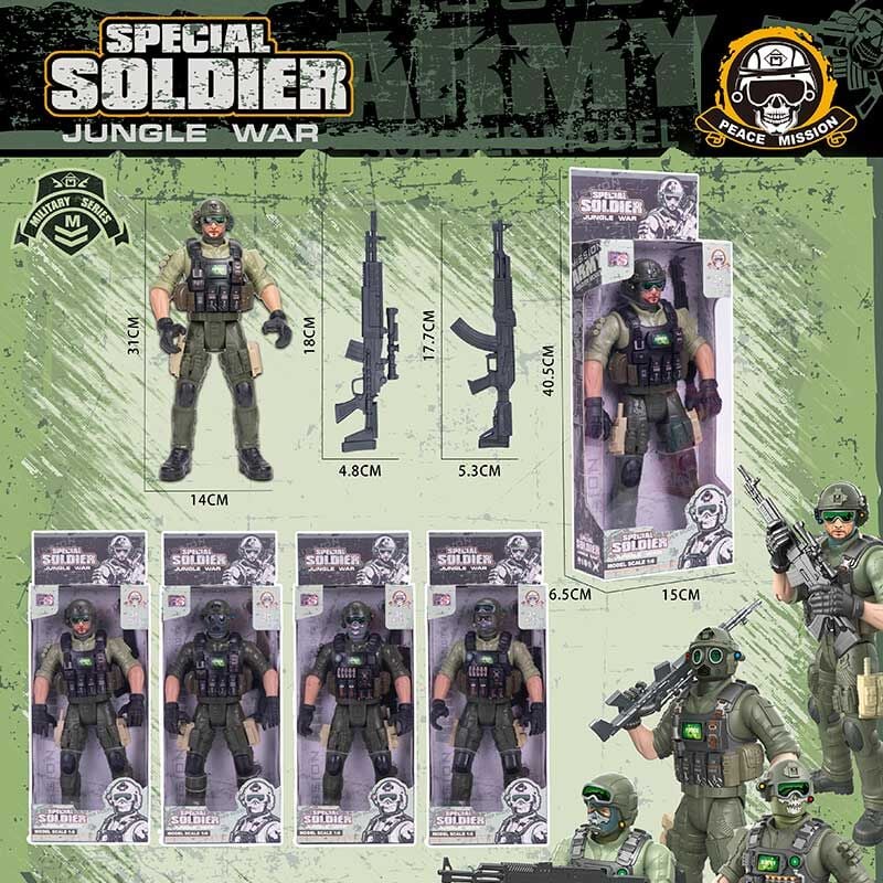 Special Soldier 8910-F3 Figure with Removable Accessories & Rifle