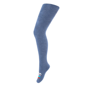Duna 4942 Kids' Cotton Tights, Denim Blue, 1-2 Years, 80-86 cm - Image 2
