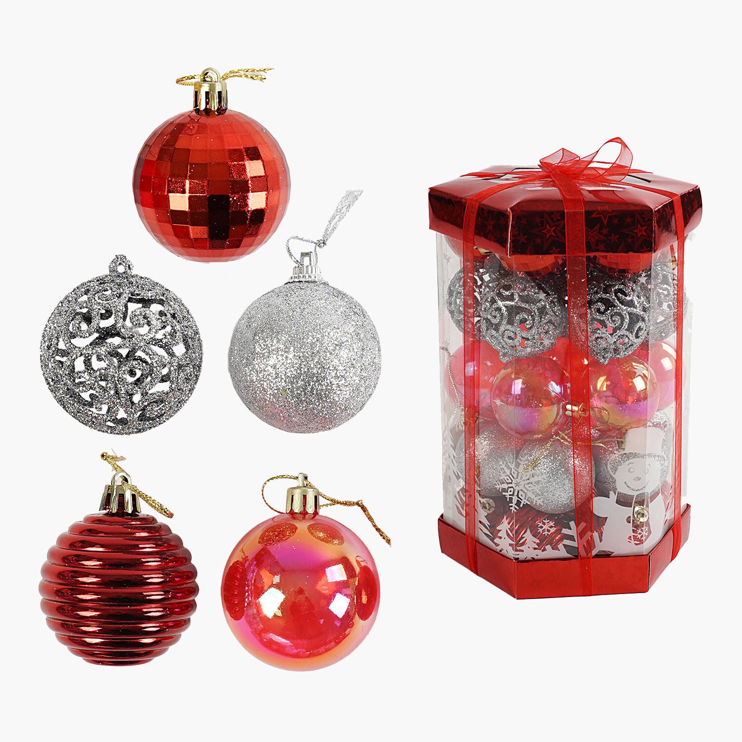 C 67405 Christmas Ball Ornaments, 5 cm Diameter, 35 pcs