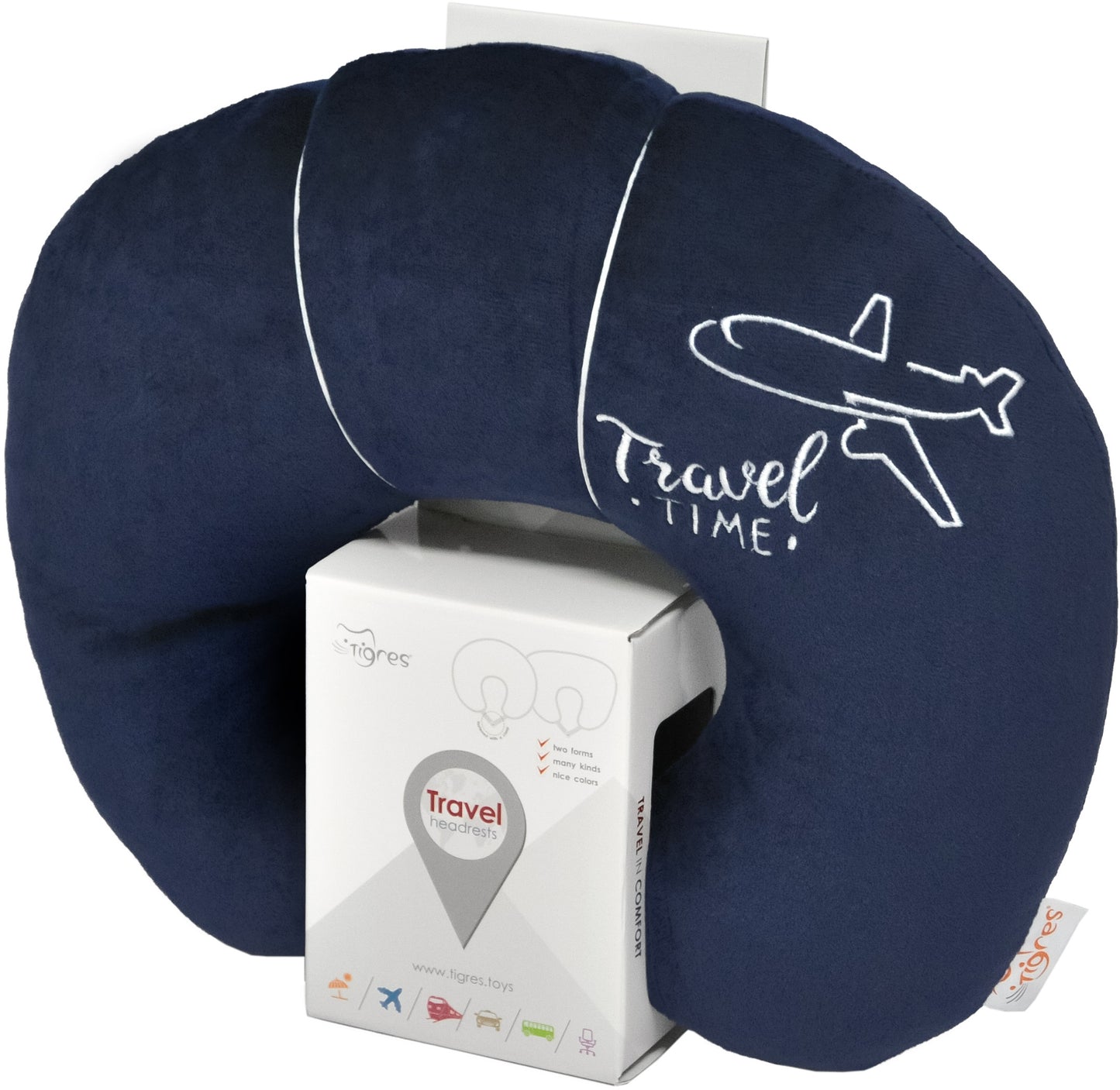 Tigres PD-0403 Travel Time by Plane Neck Pillow, 33 cm - Image 2