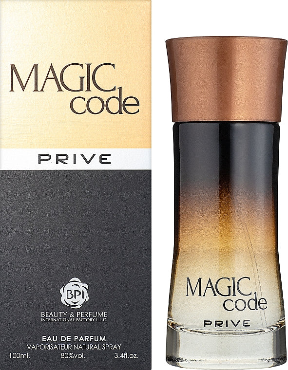 MB Parfums Magic Code Prive Men's Eau de Toilette, 100 mL