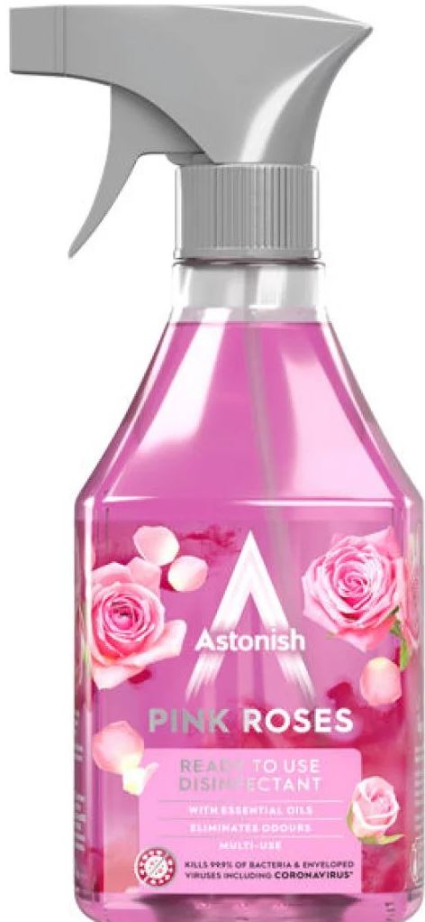 Astonish Pink Roses Multipurpose Disinfectant Cleaner Spray, 550 mL