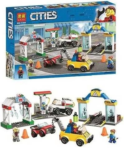 11391 Auto Repair Shop Building Set, 258 pcs