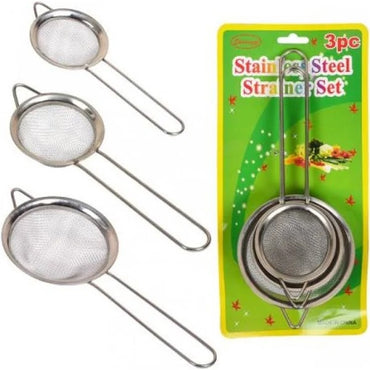 Strainer Set with Handles, 3 pcs - Image 2