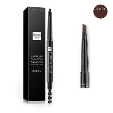 Senana B013 Dark Brown Dual-Ended Eyebrow Pencil - Image 2