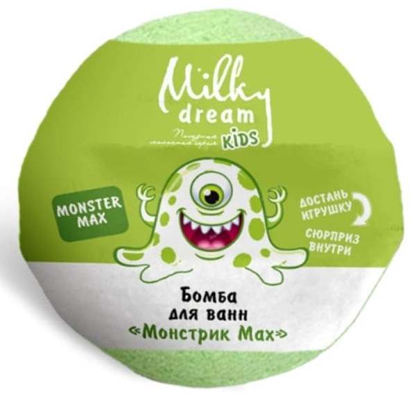 Milky Dream Kids Max Monster Bath Bomb, 100 g
