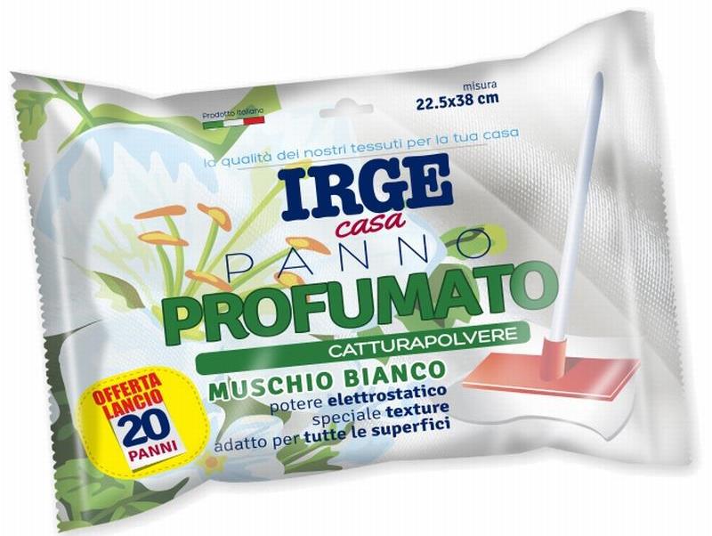 Irge White Musk Dry Cleaning Cloths, 22.5 x 38 cm, 20 pcs