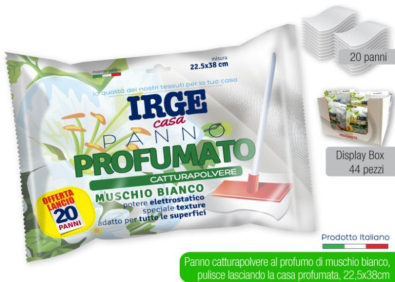 Irge White Musk Dry Cleaning Cloths, 22.5 x 38 cm, 20 pcs - Image 2