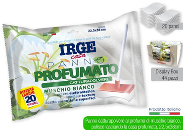 Irge White Musk Dry Cleaning Cloths, 22.5 x 38 cm, 20 pcs - Image 2