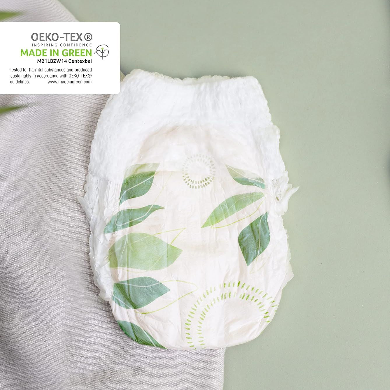 Lillydoo Green 6 Eco Baby Pull-Up Diaper Pants, 15+ kg, 19 pcs - Image 3