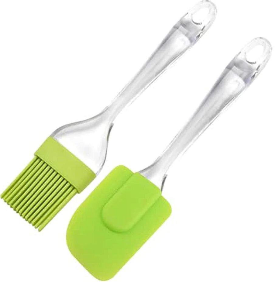 Silicone Kitchen Spatula & Brush Set