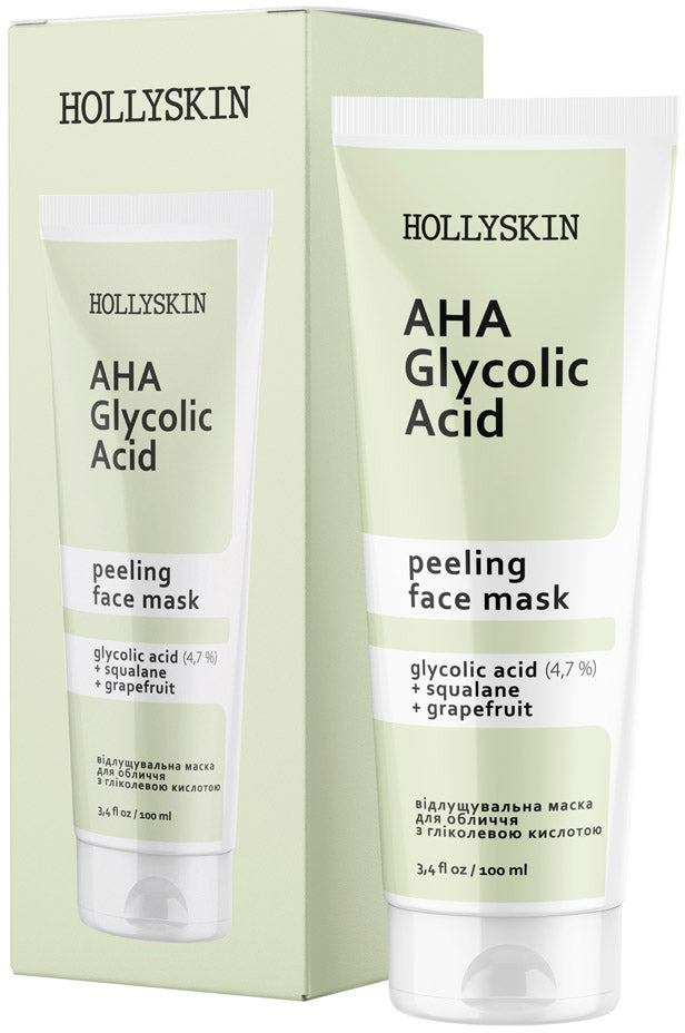 Hollyskin AHA Glycolic Acid Face Mask, 100 mL