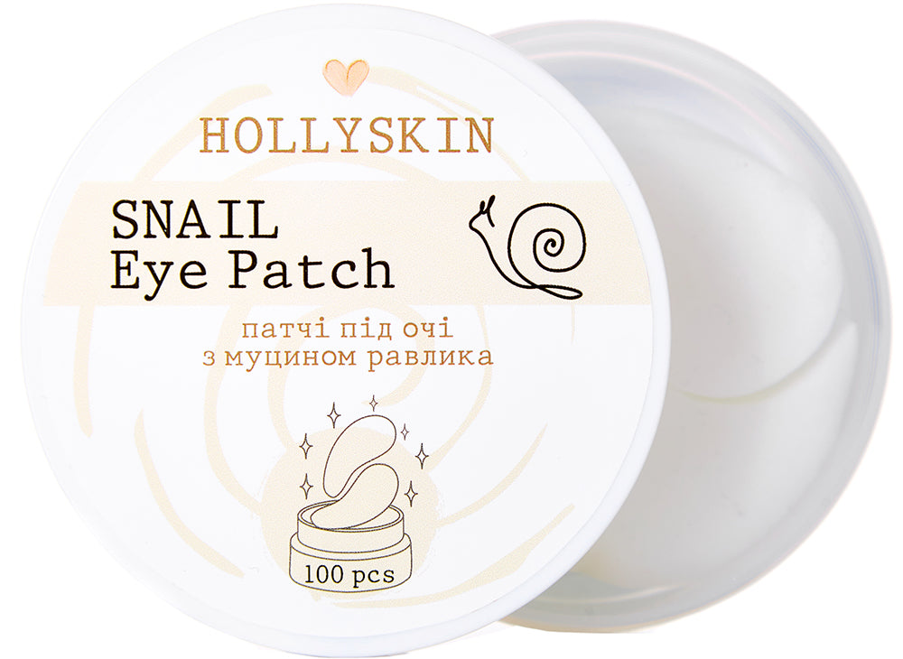 Hollyskin Snail Fabric Under-Eye Patches, 100 pcs