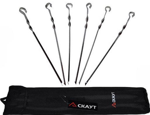 Scout SK0711A Skewer Set in Case, 45 x 1 cm, 6 pcs