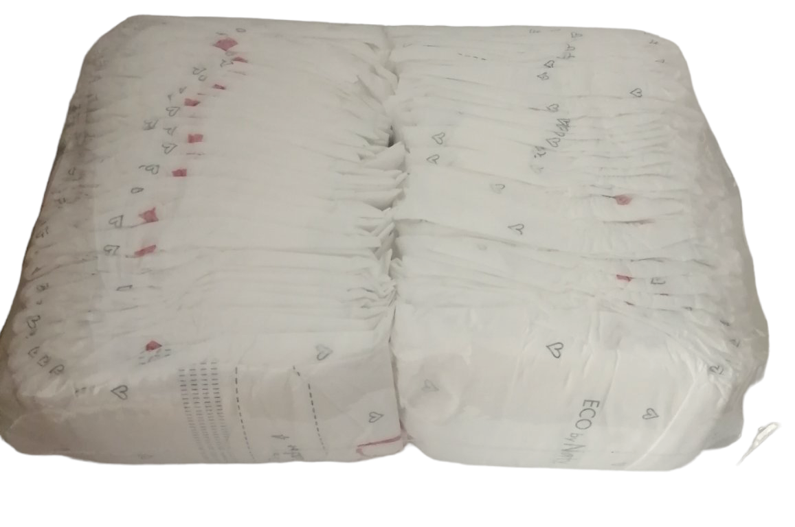 ECO by Naty Size 1 Organic Baby Diapers in Clear Pack, 2-5 kg, 68 pcs