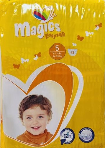 Magics Easysoft Size 5 Baby Diapers, 11-16 kg, 42 pcs - Image 2