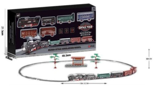 4299-88 Train Set with Lights, Automatic Movement, 5 Cars, Stop & 23 Pieces