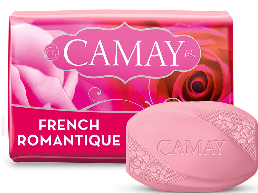 Camay French Romantique Red Rose Bar Soap, 85 g
