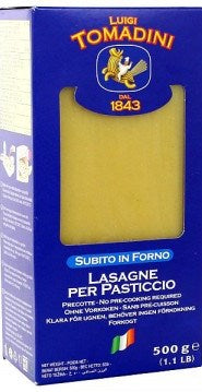 Luigi Tomadini Lasagne per Pasticcio Pasta, 500 g