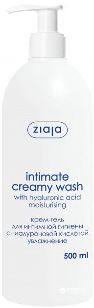 Ziaja Hyaluronic Acid Intimate Cream Gel with Pump, 500 mL
