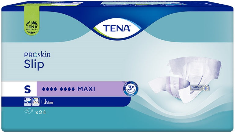 Tena ProSkin Slip Maxi Adult Diapers, Size S, Absorbency 8, 24 pcs - Image 2