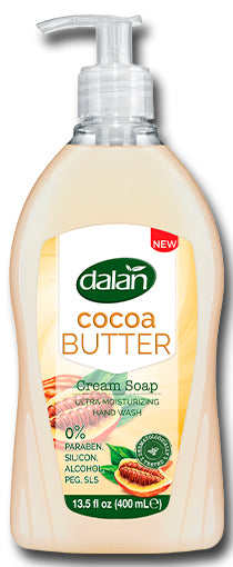 Dalan Cream Cocoa Oil Liquid Hand Soap with Pump, 400 mL