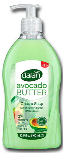 Dalan Cream Avocado Liquid Hand Soap with Pump, 400 mL