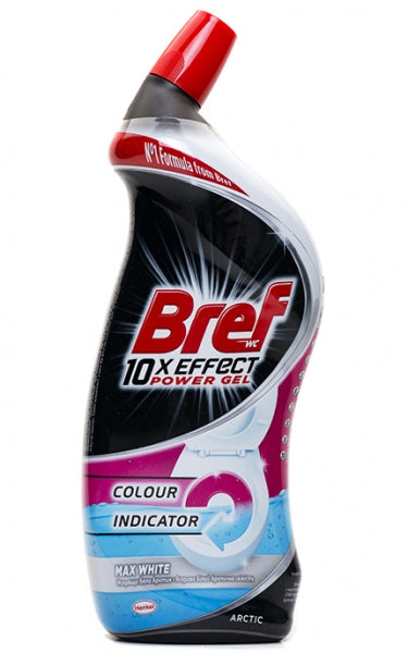 Bref Power 10-in-1 Brilliant White Toilet Cleaner & Disinfectant Gel, 700 mL