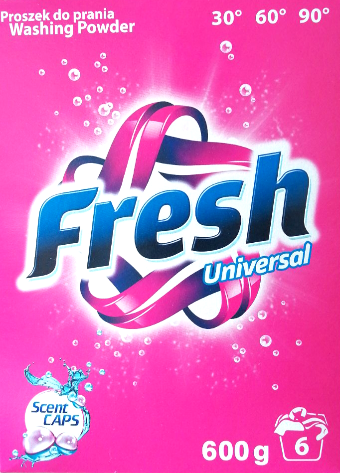Fresh Universal Laundry Detergent Powder, 6 Loads, 600 g