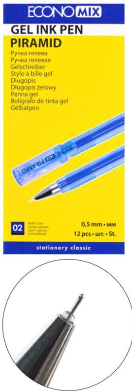 Economix Piramid 11913 Blue Gel Pen - Image 3