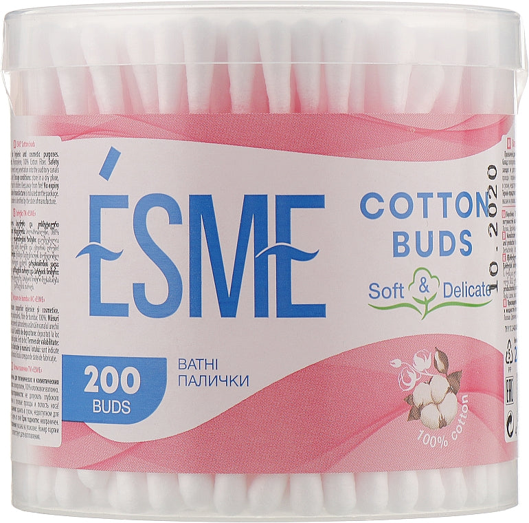 Esme Cotton Swabs, Box, 200 pcs