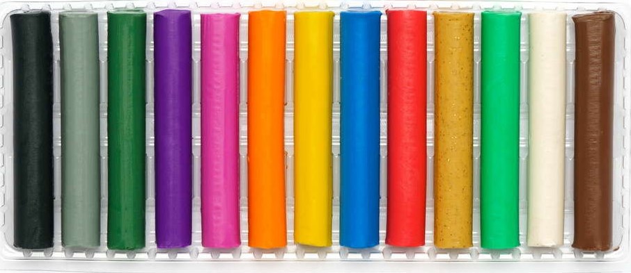 Shkoliaryk 303115007-UA Round Wax Modeling Clay, 12 + 1 Colors - Image 2