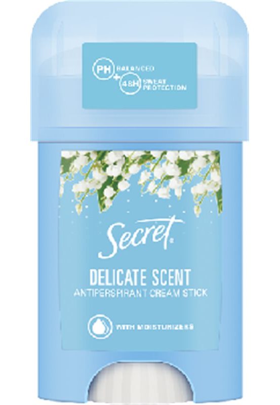 Secret Delicate Scent Women's Cream Antiperspirant Deodorant, 40 mL