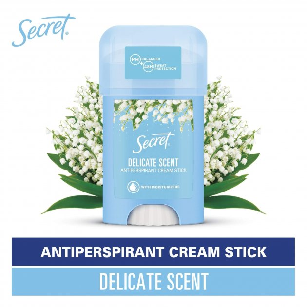 Secret Delicate Scent Women's Cream Antiperspirant Deodorant, 40 mL - Image 2
