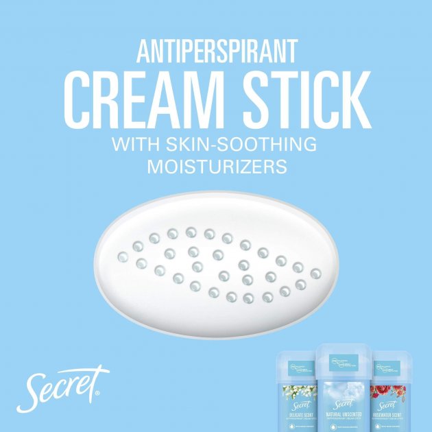 Secret Delicate Scent Women's Cream Antiperspirant Deodorant, 40 mL - Image 4
