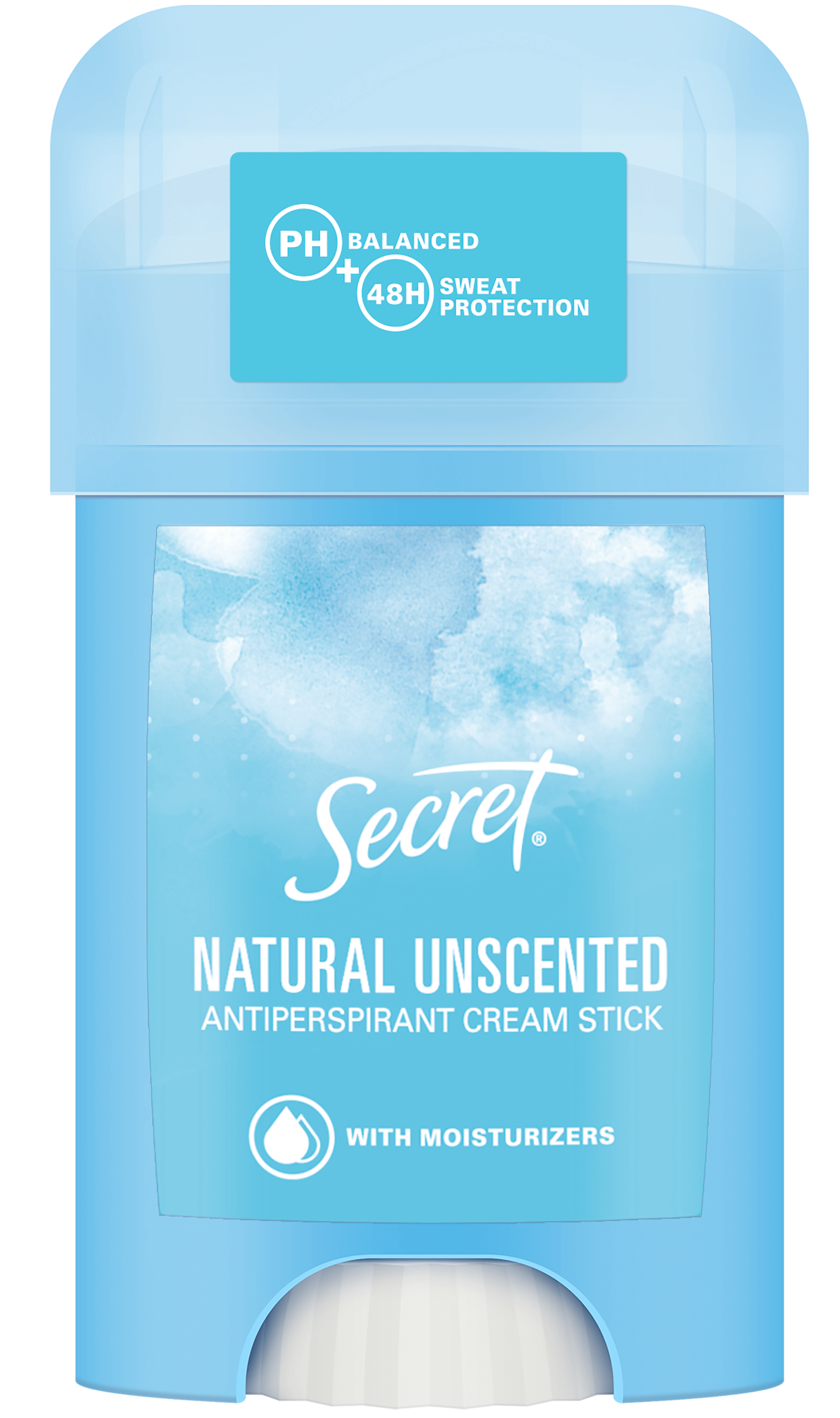 Secret Natural Unscented Women's Cream Antiperspirant Deodorant, 40 mL