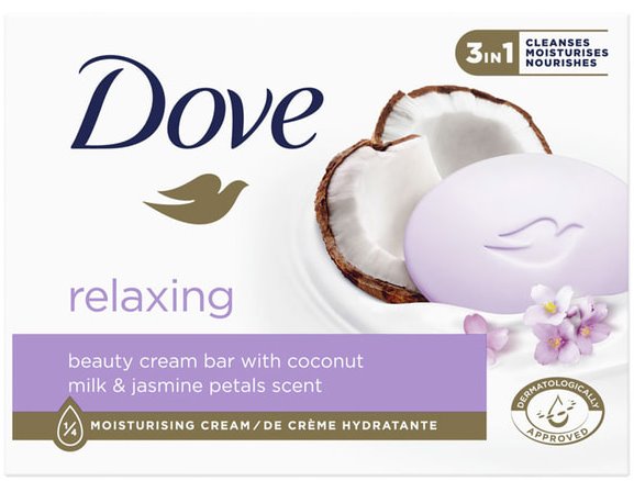 Dove Coconut Milk Bar Soap, 90 g