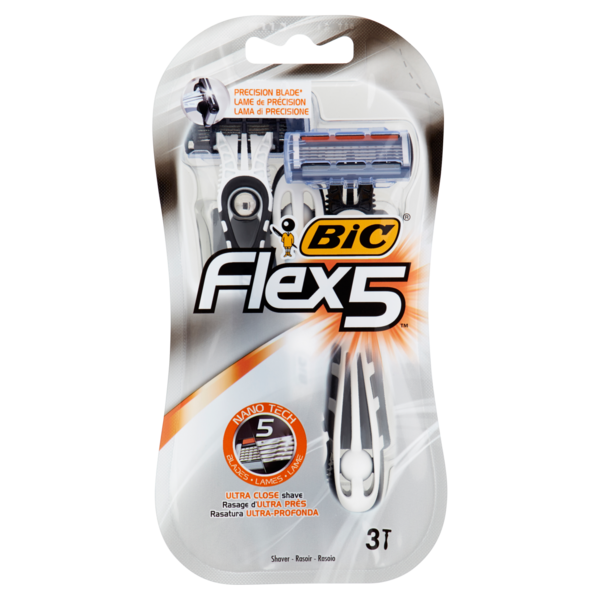 BIC Flex 5-Blade Razors, 3 pcs
