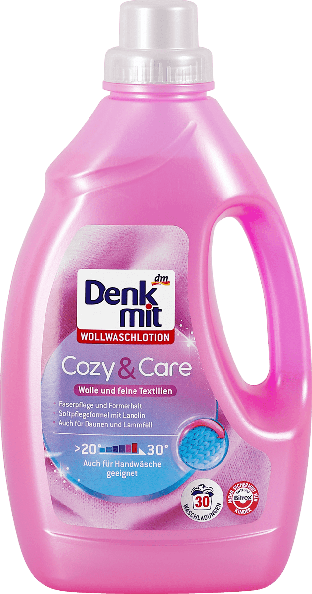 Denkmit Cozy & Care Laundry Detergent Gel, 30 Loads, 1.5 L
