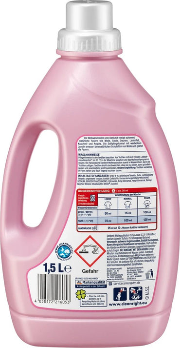 Denkmit Cozy & Care Laundry Detergent Gel, 30 Loads, 1.5 L - Image 2
