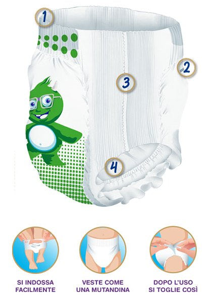 Pillo Premium 6 Baby Pull-Up Diaper Pants, 16+ kg, 26 pcs - Image 2