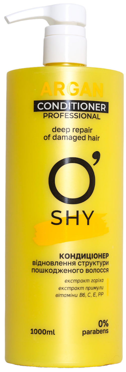 O'Shy Argan Structure Repair Conditioner for Damaged Hair, 1 L