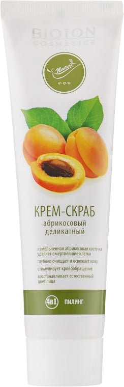 Bioton Cosmetics Nature Apricot Cream Scrub, 100 mL