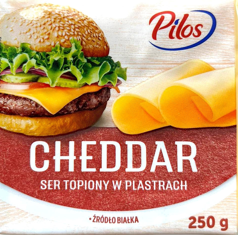 Pilos Cheddar Sliced Toast Cheese, 250 g