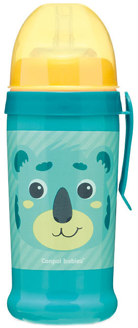 Canpol Babies 56/510 Turquoise Baby Sippy Cup with Silicone Spout, 12+ Months, 350 mL