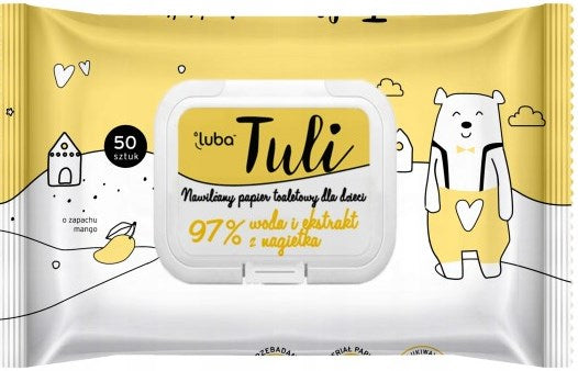Luba Tuli Calendula Extract Kids' Moist Toilet Tissue, 50 pcs