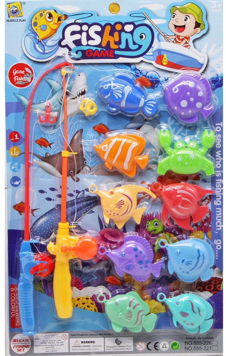 555-226 Fishing Game Magnetic Fishing Set on Blister Card