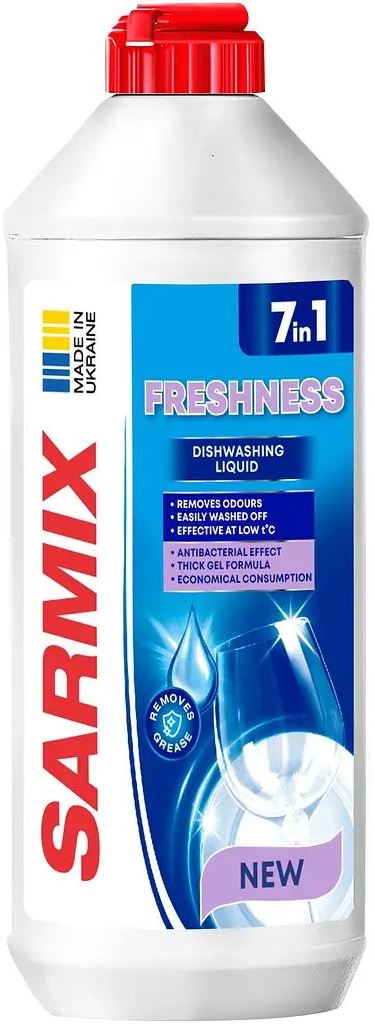 Sarmix 7-in-1 Freshness Dishwashing Liquid, 500 mL