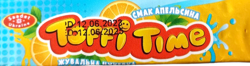 Toffi Time Orange Chewy Candy, 20 g