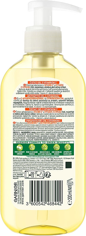 Garnier Skin Naturals Vitamin C Brightening Face Wash Gel for Dull Skin, 200 mL - Image 2